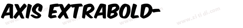 AXIS ExtraBold字体转换